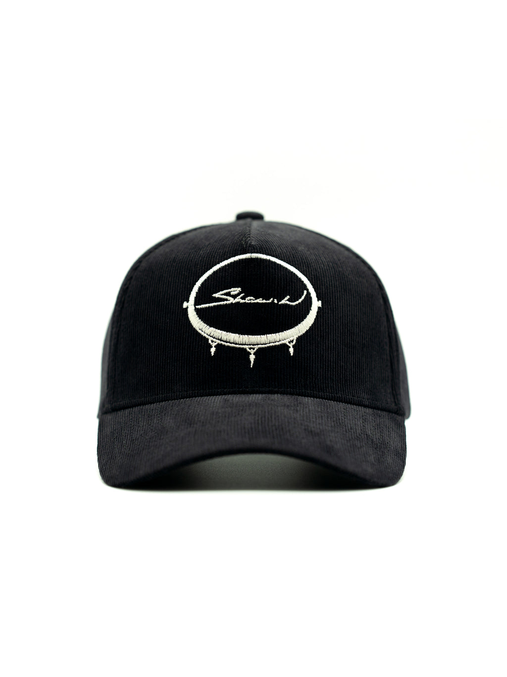Black Corduroy Baseball Cap