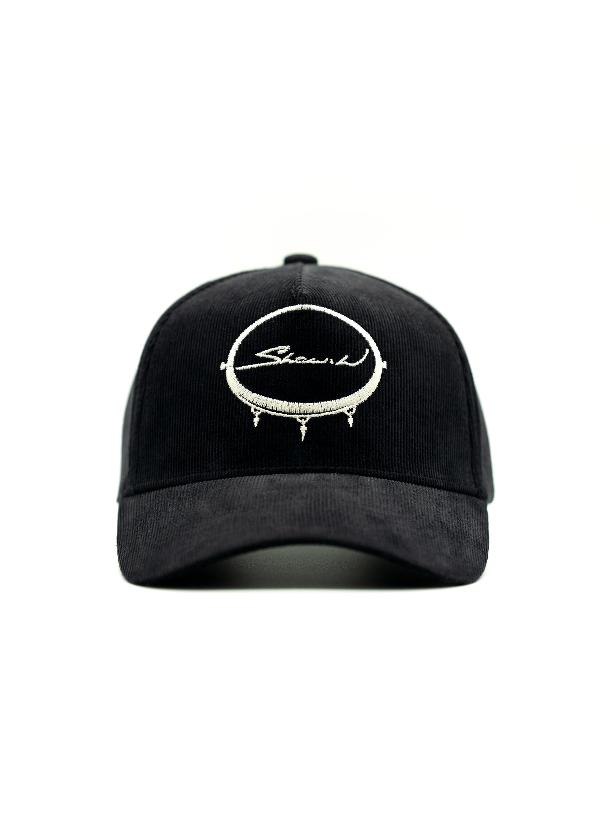 Black Corduroy Baseball Cap