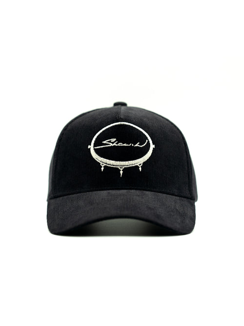 Black Corduroy Baseball Cap