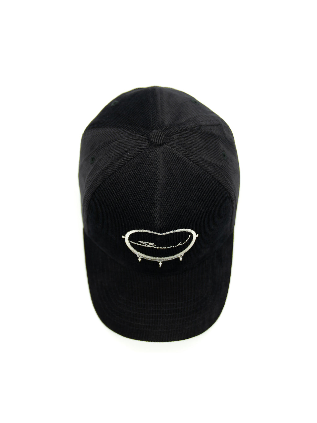 Black Corduroy Baseball Cap