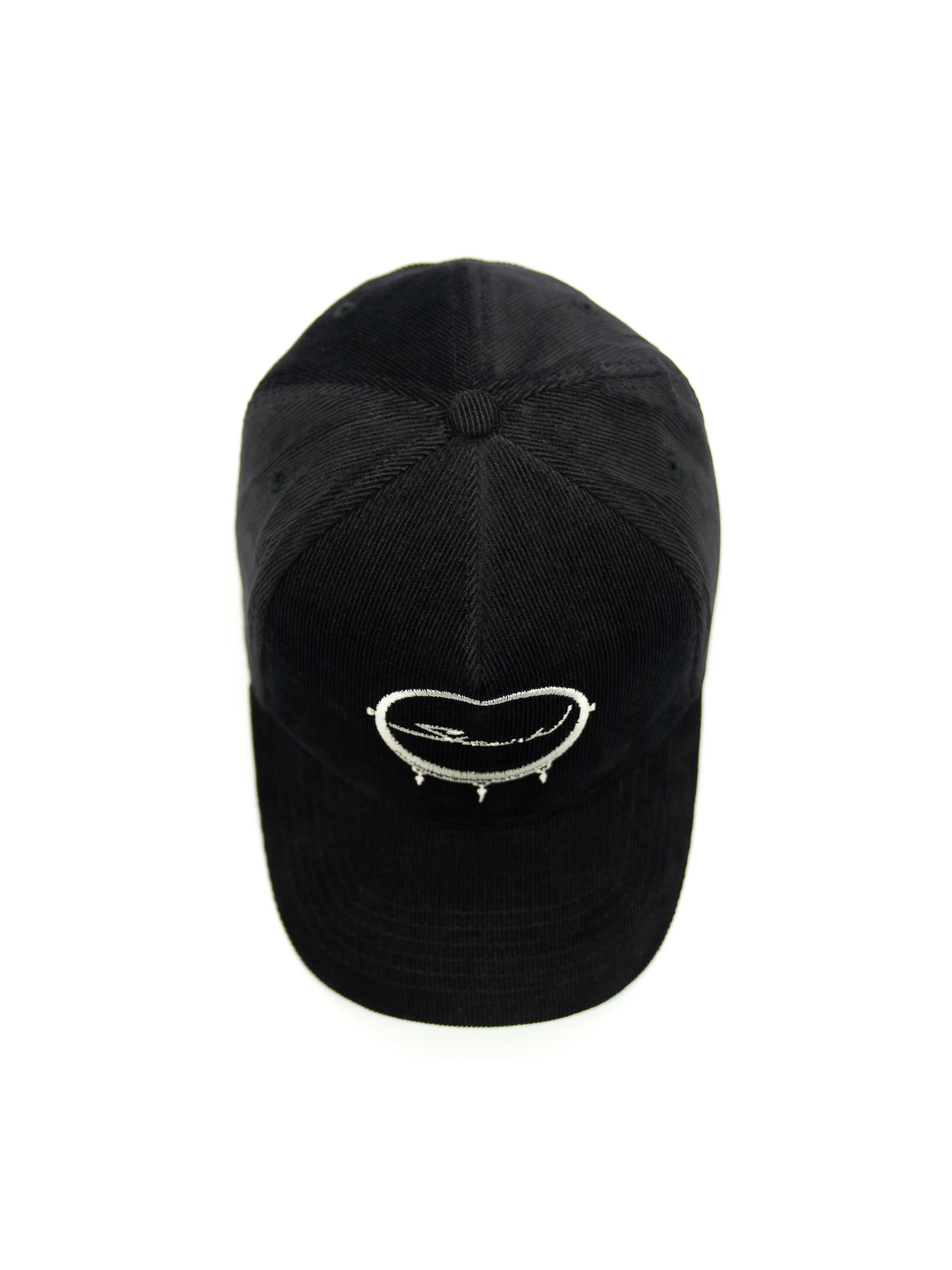 Black Corduroy Baseball Cap