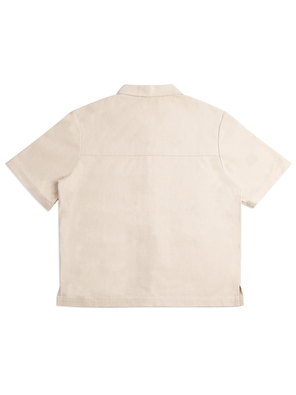 Ivory Canvas Button Up Shirt