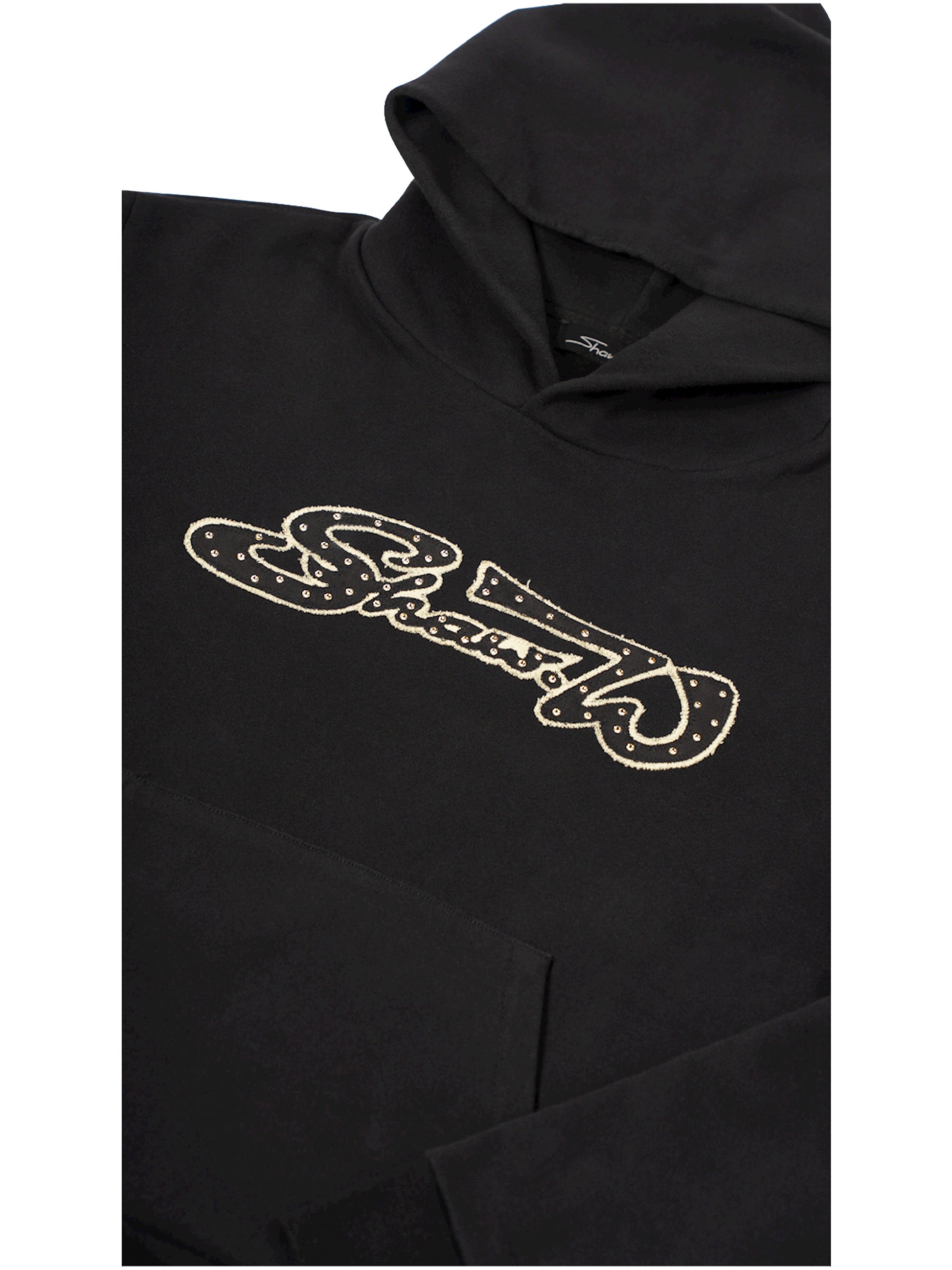 Black Varsity Patch Sweatshirt