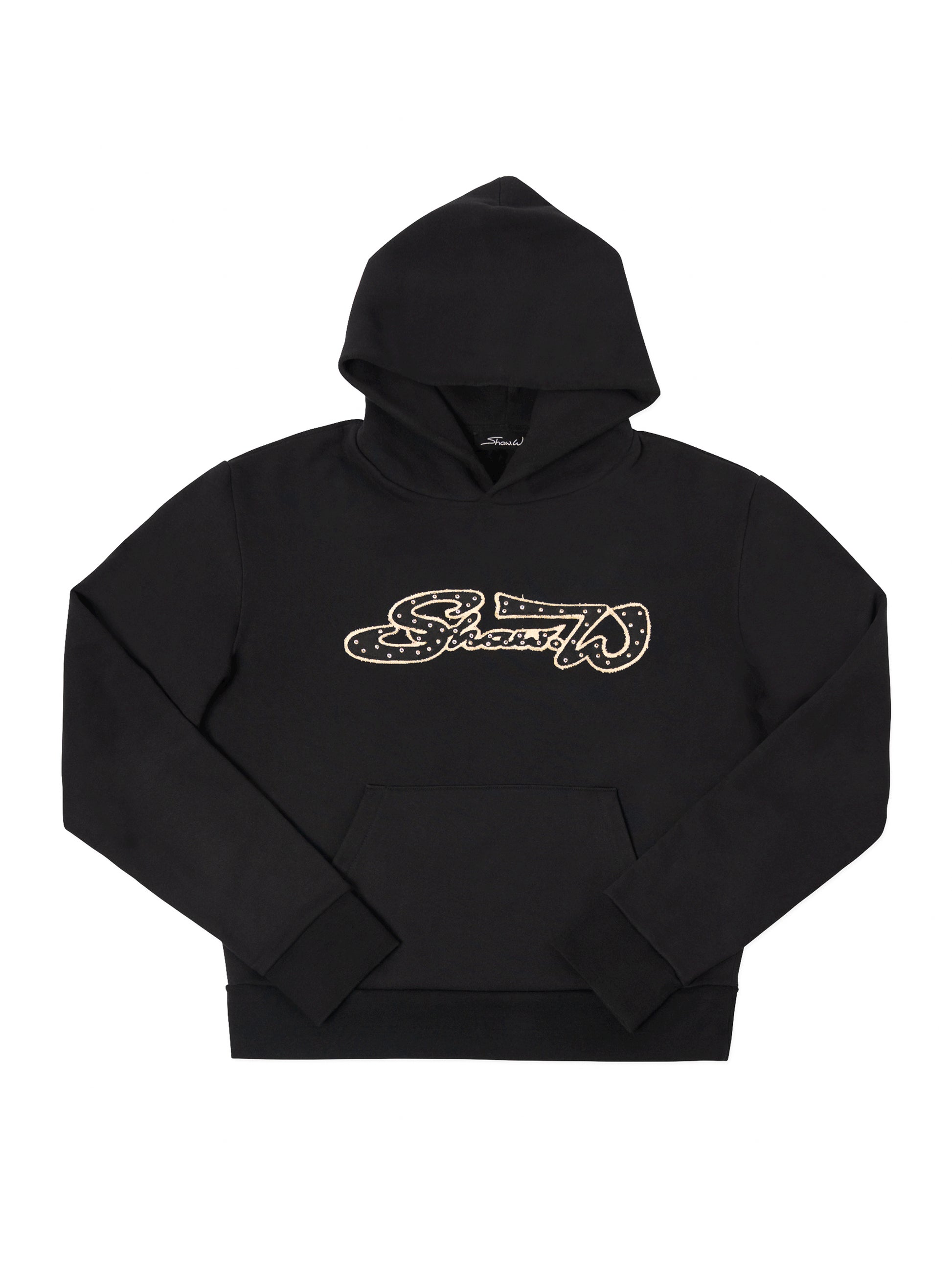 Black Varsity Patch Sweatshirt